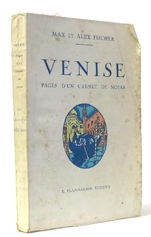 Imagen del vendedor de Venise pages d'un carnet de notes a la venta por crealivres