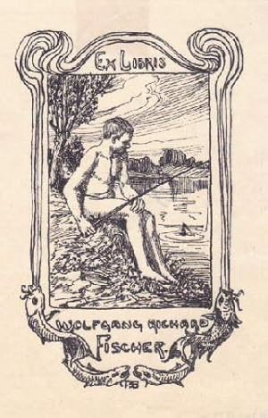 Seller image for Exlibris fr Wolfgang Richard Fischer. Klischedruck von August Stoehr. for sale by Antiquariat Heinz Tessin