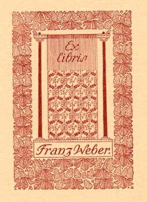 Immagine del venditore per Exlibris fr Fritz Weber. Klischedruck von Dr.Rudolf Junk, Wien. venduto da Antiquariat Heinz Tessin