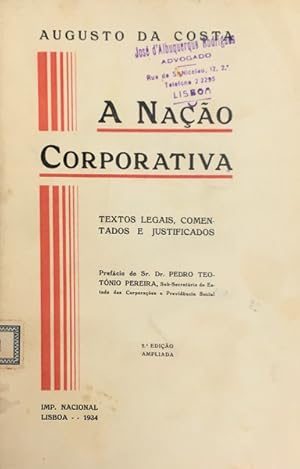 A NAÇÃO CORPORATIVA.