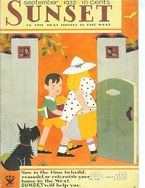 SUNSET MAGAZINE (The Pacific Monthly), Vol. 71, No. 3. September, 1933.
