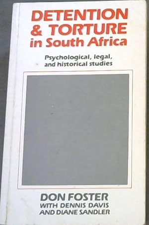 Immagine del venditore per Detention & torture in South Africa: Psychological, legal & historical studies venduto da Chapter 1