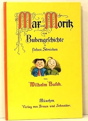 Bild des Verkufers fr Mar Und Moritz Eine Bubengelchichte in Lieben Streichen zum Verkauf von Oddfellow's Fine Books and Collectables