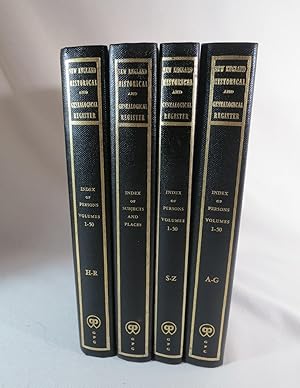 The New-England Historical and Genealogical Register (4 volumes) A-G; H-R; S-Z Index of persons; ...