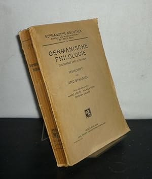 Bild des Verkufers fr Germanische Philologie. Ergebnisse und Aufgaben. Festschrift fr Otto Behagel. (= Germanische Bibliothek. Abteilung 1: Sammlung germanischer Elementar- und Handbcher, Reihe 1: Grammatiken, Band 19). zum Verkauf von Antiquariat Kretzer