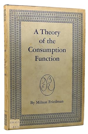 Imagen del vendedor de A THEORY OF THE CONSUMPTION FUNCTION a la venta por Rare Book Cellar