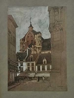 Imagen del vendedor de Louvain South-West Tower of Cathedral (Glory of Belgium c.1920) a la venta por Maynard & Bradley