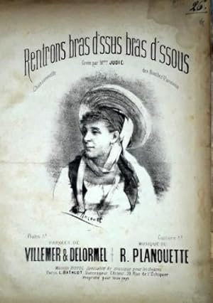 Seller image for Rentrons bras d`ssus bras d`ssous. Chansonnette. Cre par Mme. Judic des Bouffes Parisiens for sale by Paul van Kuik Antiquarian Music