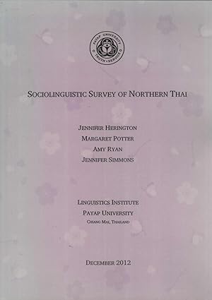 Seller image for Sociolinguistic Survey of Northern Thai for sale by Masalai Press