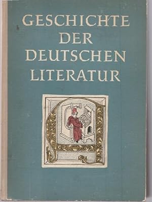 Bild des Verkufers fr Geschichte der deutschen Literatur. zum Verkauf von Ant. Abrechnungs- und Forstservice ISHGW