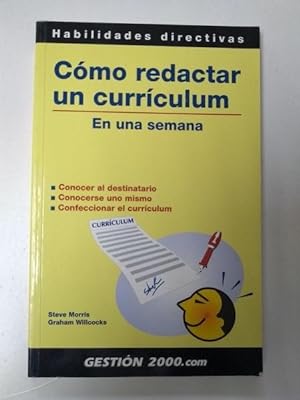 Seller image for Como redactar un curriculum en una semana for sale by Libros Ambig