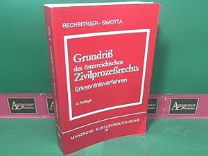 Seller image for Grundriss des sterreichischen Zivilprozessrechts. Erkenntnisverfahren. (= Manzsche Kurzlehrbuch-Reihe, Band 18). for sale by Antiquariat Deinbacher