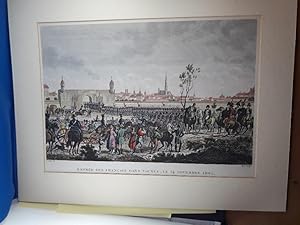 Entrée des Francais dans Vienne, le 14 Novembre 1805". Handkoloriert. Einzug Napoleons und seiner...