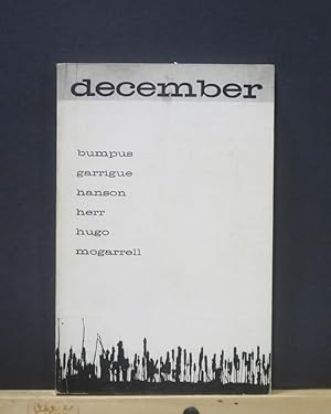 Seller image for December Volume 4 #1 (A Magazine of the Arts and Opinion) for sale by Tree Frog Fine Books and Graphic Arts