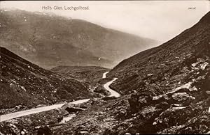 Bild des Verkufers fr Ansichtskarte / Postkarte Schottland, Hell's Glen, Lochgoilhead, Landschaftsmotiv zum Verkauf von akpool GmbH