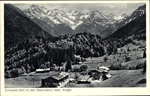 Bild des Verkufers fr Ansichtskarte / Postkarte Schwand Oberstdorf im Oberallgu, Bauernhof, Gebirge zum Verkauf von akpool GmbH
