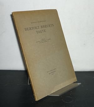 Seller image for Bertolt Brechts digte. Festskrift udg. af Kbenhavns Universitet i anledning af Universitetets rsfest, nov. 1965. [By Steffen Steffensen]. for sale by Antiquariat Kretzer