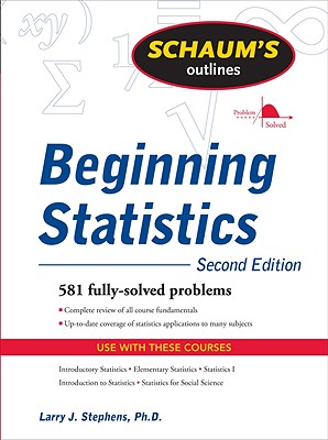 Imagen del vendedor de Schaum's Outline of Beginning Statistics (Paperback or Softback) a la venta por BargainBookStores