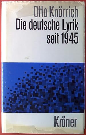Bild des Verkufers fr Die deutsche Lyrik seit 1945. zum Verkauf von biblion2