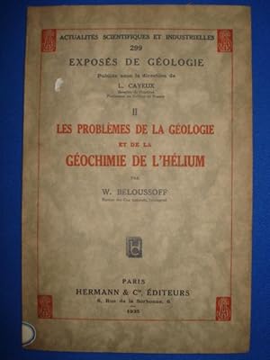 Les Problèmes de la Géologie et de la Géochimie de l' Hélium II