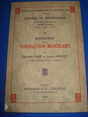 II. Biochimie de la contraction Musculaire