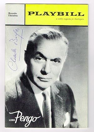 Image du vendeur pour Playbill-Heft mit eigenh. Unterschrift mis en vente par Kotte Autographs GmbH