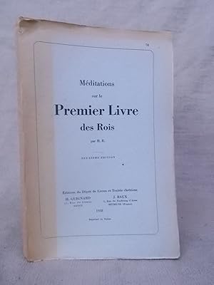 Seller image for MEDITATIONS SUR LE PREMIER LIVRE DES ROIS for sale by Gage Postal Books