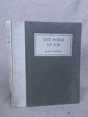 Seller image for THE POEM OF JOB - TRANSLATED IN THE METRE OF THE ORIGINAL for sale by Gage Postal Books