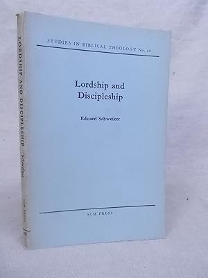 Seller image for LORDSHIP AND DISCIPLESHIP for sale by Gage Postal Books