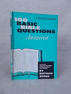Imagen del vendedor de 100 BASIC BIBLE QUESTIONS ANSWERED a la venta por Gage Postal Books