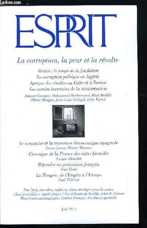 Image du vendeur pour Esprit n 375 - Justice est faite : quelle justice ?, Chronique de la France des cits, Grenoble : l'coquartier et l'imam par Jacques Donzelot, Rpondre au pessimisme franais, rflexions sur le changement, a partir des politiques culturelles mis en vente par Le-Livre