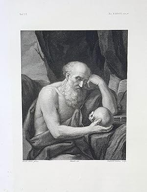 S. Girolamo. Etching from a Painting by Guido Reni