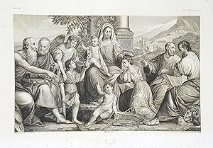Bild des Verkufers fr La Vergine col Bambino. Etching from a Painting by Jacopo Palma il Seniore zum Verkauf von Parigi Books, Vintage and Rare
