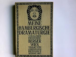 Bild des Verkufers fr Meine Hamburgische Dramaturgie. zum Verkauf von Antiquariat Buchhandel Daniel Viertel