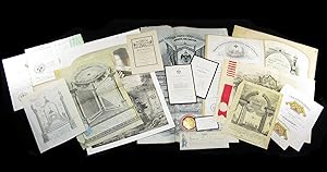 Seller image for Masonic Documents: James P. Kimball archive of master Mason, geologist, and Director of the United States Mint - with superb engravings for sale by Seth Kaller Inc.
