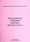 Imagen del vendedor de Pensamiento literario espaol del siglo XX, 4 a la venta por AG Library