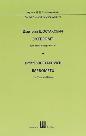 Bild des Verkufers fr Impromptu. For viola and Piano. Sans op. (1931) zum Verkauf von Ruslania