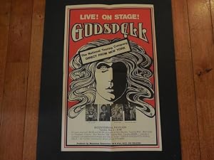 Original 1977 Godspell Poster From Bus/Truck Non Equity Tour Tacoma WA