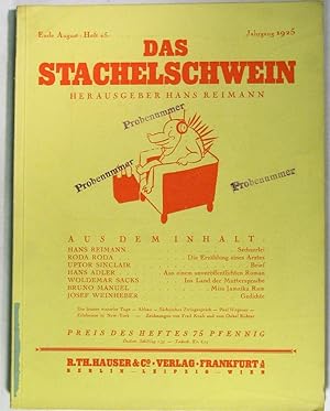 Imagen del vendedor de Jahrgang 1925, Heft 15. a la venta por Rotes Antiquariat