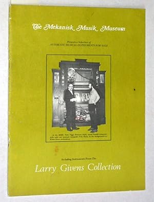 Bild des Verkufers fr The Mekanisk Musik Museum Review No. 2, 1973. presents a Selection of Automatic Musical instruments for Sale. zum Verkauf von Versandantiquariat Kerstin Daras