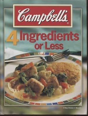 Seller image for Campbell's 4 Ingredients or Less Cookbook for sale by E Ridge Fine Books