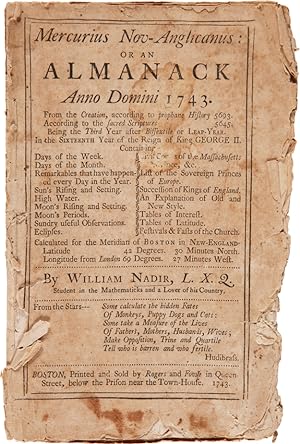 MERCURIUS NOV-ANGLICANUS: OR AN ALMANACK ANNO DOMINI 1743