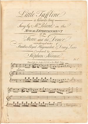 Seller image for [A BOUND COLLECTION OF TWENTY EARLY 19th- CENTURY AMERICAN MUSIC SHEETS] for sale by William Reese Company - Americana