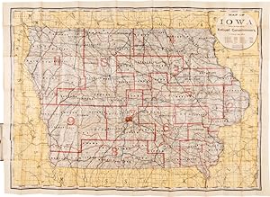 Seller image for MAP OF IOWA PREPARED AND PRINTED FOR THE RAILROAD COMMISSIONERS for sale by William Reese Company - Americana