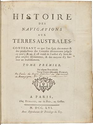 HISTOIRE DES NAVIGATIONS AUX TERRES AUSTRALES.