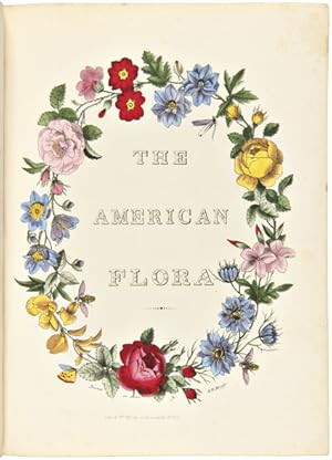 Bild des Verkufers fr THE AMERICAN FLORA, OR HISTORY OF PLANTS AND WILD FLOWERS: CONTAINING A SYSTEMATIC AND GENERAL DESCRIPTION, NATURAL HISTORY, CHEMICAL AND MEDICAL PROPERTIES OF OVER SIX THOUSAND PLANTS, ACCOMPANIED WITH A CIRCUMSTANTIAL DETAIL OF THE MEDICINAL EFFECTS, AND OF THE DISEASES IN WHICH THEY HAVE BEEN MOST SUCCESSFULLY EMPLOYED zum Verkauf von William Reese Company - Americana