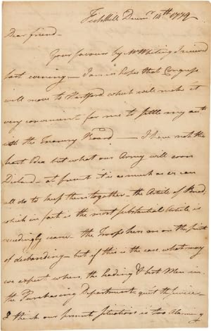 [AUTOGRAPH LETTER, SIGNED, FROM STEAMBOAT PIONEER JOHN FITCH TO HIS FRIEND, ROYAL FLINT, ON THE S...