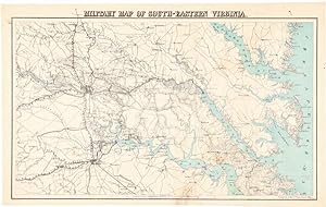 Seller image for MILITARY MAP OF SOUTH-EASTERN VIRGINIA for sale by William Reese Company - Americana