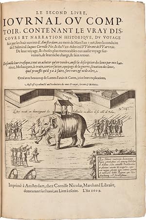 Image du vendeur pour [TWO SIGNIFICANT DUTCH VOYAGES TO THE FAR EAST IN EARLY FRENCH TRANSLATIONS, BOUND TOGETHER AS ISSUED] mis en vente par William Reese Company - Americana