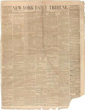 Seller image for NEW YORK DAILY TRIBUNE for sale by William Reese Company - Americana